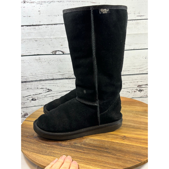 Women's EMU Australia Black Suede Winter Boots US 6 - Picture 4 of 16